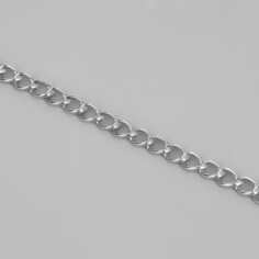 Цепочка для сумки, железная, 7 × 5 мм, 10 ± 0,5 м, цвет серебряный Арт Узор