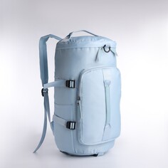 Рюкзак-сумка на молнии, 4 наружных кармана, отделение для обуви, цвет голубой NO Brand