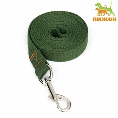 Поводок брезентовый, 2 м х 2 см, хаки Пижон