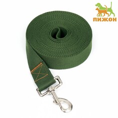 Поводок брезентовый 5 м х 3,5 см, хаки Пижон