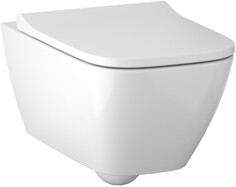 Подвесной безободковый унитаз с сиденьем микролифт Geberit Smyle Square 500.683.00.2
