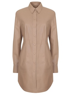 Платье-рубашка кожаное Desa