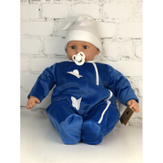 Куклы и одежда для кукол Lamagik S.L. Пупс Бобо в голубой пижаме мальчик 65 см