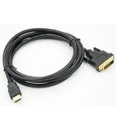 Кабель HDMI (m) DVI-D (m) 2м черный Noname
