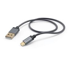 Кабель Hama Metal 00173625 micro USB B (m) USB A(m) 1.5м черный