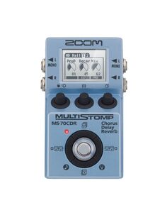 Педаль эффектов Zoom MS-70CDR для электрогитары/Хорус/Дилей/Ревер/Без БП
