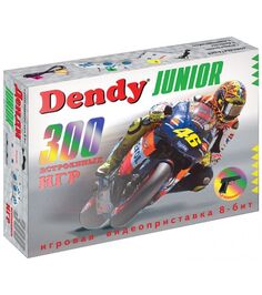 Игровая консоль Dendy Junior белый (300 встроенных игр + световой пистолет)