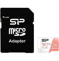 Карта памяти microSD 256GB Silicon Power Superior A1 microSDXC Class 10 UHS-I U3 100/80 Mb/s (SD адаптер)