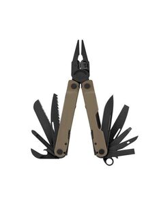 Мультитул Leatherman Rebar Coyote, 17 функций, нейлоновый чехол