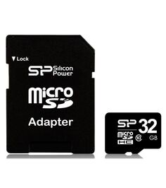 Карта памяти Silicon Power microSDHC 32Gb Class10 SP032GBSTH010V10SP