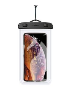 Чехол водонепроницаемый UGREEN LP186 (60959) Waterproof Phone Pouch для телефона. черный/прозрачный