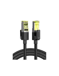 Кабель UGREEN NW150 (80423) CAT7 Shielded Round Cable with Braided Modular Plugs. 2м. черный