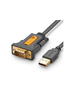 Кабель UGREEN CR104 (20223) USB 2.0 A To DB9 RS-232 Male Adapter Cable. 3 м. черный