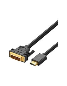 Кабель UGREEN HD106 (10136) HDMI Male To DVI(24+1) Round Cable. 3м. черный