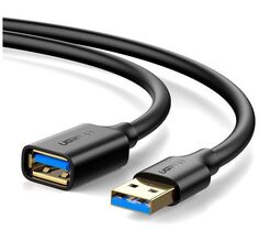 Кабель UGREEN US129 (10373) USB 3.0 Extension Male Cable. 2 м. черный