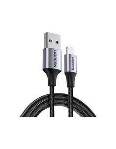 Кабель UGREEN US199 (60157) Lightning to USB-A 2.0 Cable. 1,5м. черный