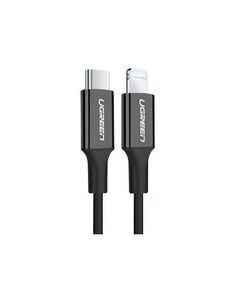 Кабель UGREEN US171 (60752) USB-C to Lightning Cable M/M Nickel Plating ABS Shell. 2м. черный