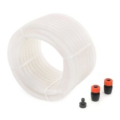 Шланг поливочный, 1/2 , 12.5 мм, 12 атм, 25 м, 3 слоя, Жук, Люкс, ТЭП, с коннекторами и адаптером, ТЭП, прозрачный, 7091-00