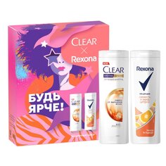 Набор подарочный жен, Clear, Rexona, шампунь 200 мл+ гель для душа 200 мл