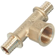 Тройник d16х1/2, латунь, внутренняя/наружная, Stout