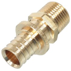 Муфта d20х1/2, латунь, наружная резьба, Stout