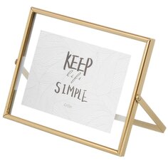 Фоторамка 15х20 см, 10 х 15 см, стекло, золотая, Y6-10478