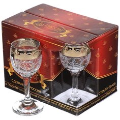 Рюмка 60 мл, стекло, 6 шт, Glasstar, Вдохновение, GN2 134-3