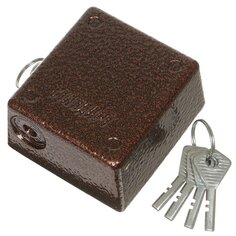 Замок навесной Стандарт, ВС2-10С, 7897, коробка, гаражный, дисковый, медный, 3 ключа Стандартъ