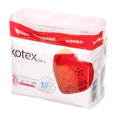 Прокладки женские Kotex, Ultra Dry&Soft Super, 8 шт, 4424