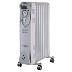 Радиатор Oasis, 9 секций, напольный, 2 кВт, 20 м2, US-20