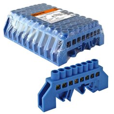 Шина нулевая N, в изоляции, на DIN-рейку, 8 групп, 8х12 мм, TDM Electric, SQ0801-0077