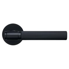 Ручка дверная Аллюр, ESTETA (53150), 15 632, комплект ручек, матовый черная, сталь
