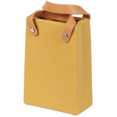 Ваза керамика, настольная, Сумочка, Y6-10028, 12х6х18 см, желтая