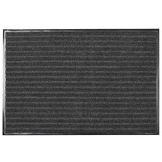 Коврик придверный, 120х180 см, прямоугольный, резина, с ковролином, серый, Floor mat, ComeForte, XTL- 7003