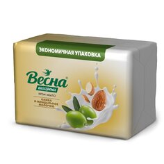 Мыло Весна, Ассорти олива и миндальное молочко, 140 г