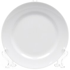 Тарелка десертная, керамика, 17.5 см, круглая, Идиллия Белье, Добрушский фарфоровый завод, 7С1222Ф34