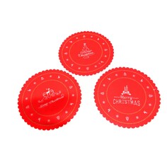 Салфетка под горячее Mercury Textile Christmas 20 см