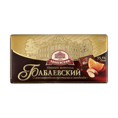 Шоколад Бабаевский 55% темный апельсин/миндаль 100 г