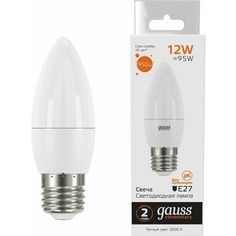 Лампа Gauss Elementary Свеча 12W 950lm 3000 K E27 LED