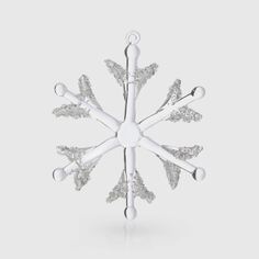 Снежинка стеклянная Yancheng Shiny 12х0,6х12 см
