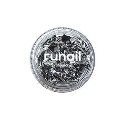 Набор, ruNail, Фольга для дизайна ногтей «Поталь», серебро, 4 шт.