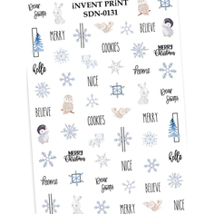 iNVENT PRiNT, Слайдер-дизайн Новый год, Снежинки SDN-131