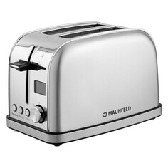 Тостеры тостер MAUNFELD MF-821S 950Вт металл серебристый