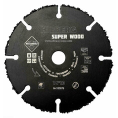 Диски отрезные алмазные диск карбид вольфрамовый HILBERG Super Wood 76х10х1,8мм сегментный