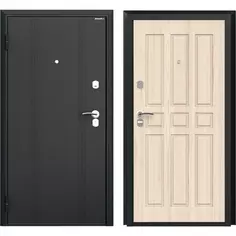 Дверь входная металлическая Оптим 98x205 см левая ясень ривьера Doorhan