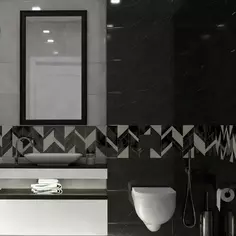 Плитка настенная Нефрит-Керамика Роял Ноэль 30x60 см 1.8 м² глянцевая цвет чёрный