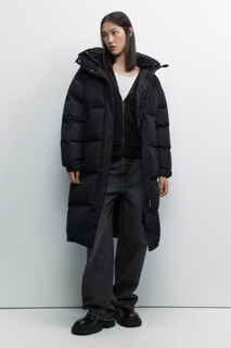 пальто женское Куртка стеганая удлиненная с натуральным утеплителем Befree