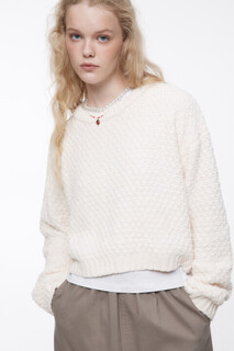 джемпер женский Джемпер вязаный из синельной пряжи Befree