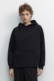 джемпер женский Худи oversize утепленная с капюшоном и карманом Befree