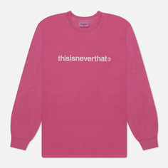 Мужской лонгслив thisisneverthat T-Logo, цвет розовый, размер XL